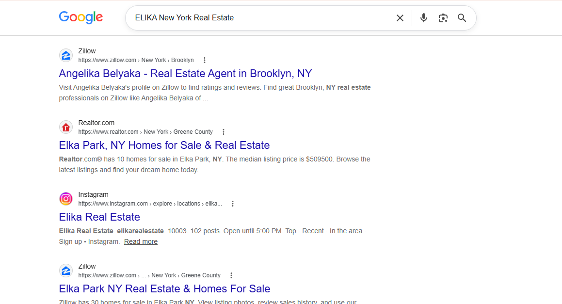ELIKA New York before